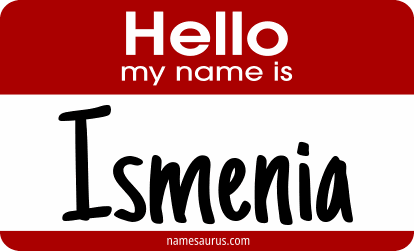 Hello my name is Ismenia png download
