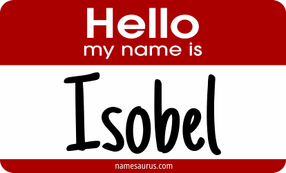 Hello my name is Isobel png download