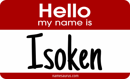 Hello my name is Isoken png download