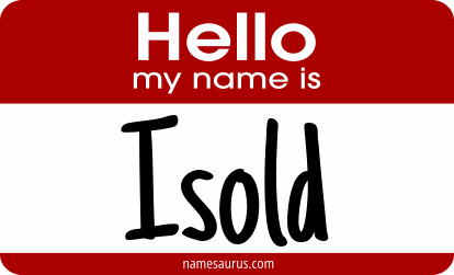 Hello my name is Isold png download