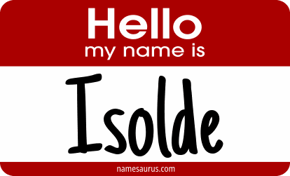 Hello my name is Isolde png download