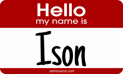 Hello my name is Ison png download