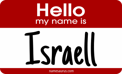 Hello my name is Israell png download