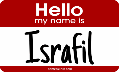 Hello my name is Israfil png download