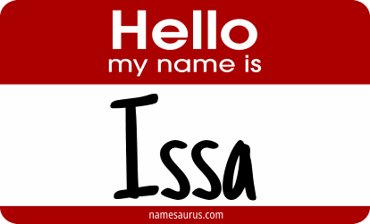 Hello my name is Issa png download