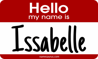 Hello my name is Issabelle png download