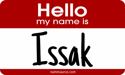 Hello my name is Issak png download