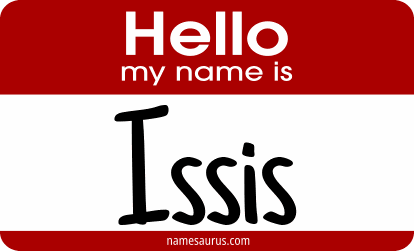Hello my name is Issis png download