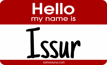 Hello my name is Issur png download