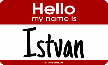 Hello my name is Istvan png download
