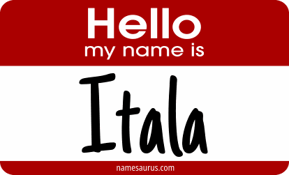 Hello my name is Itala png download
