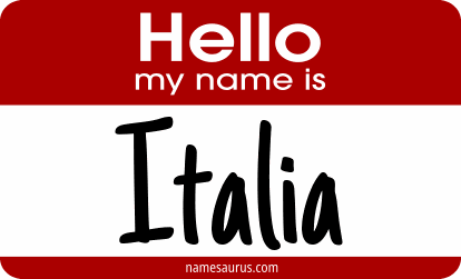 Hello my name is Italia png download