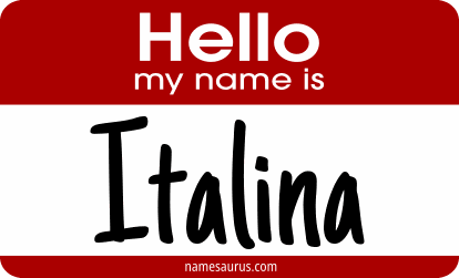 Hello my name is Italina png download
