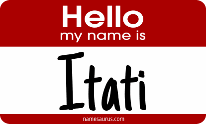 Hello my name is Itati png download