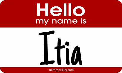 Hello my name is Itia png download