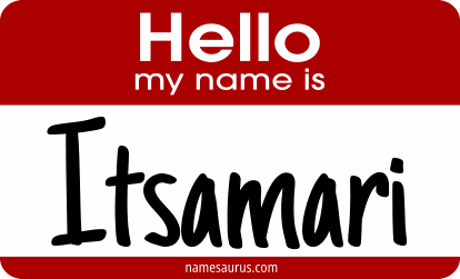 Hello my name is Itsamari png download