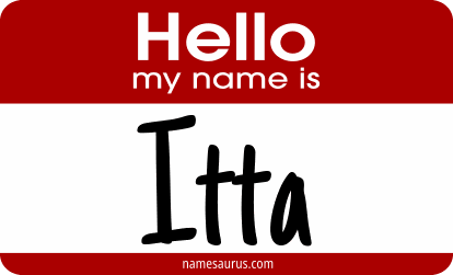 Hello my name is Itta png download