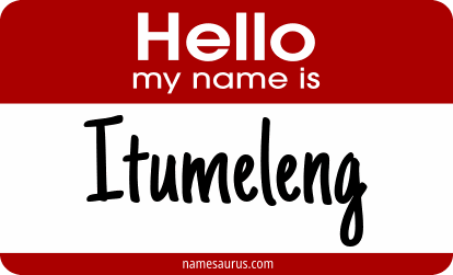 Hello my name is Itumeleng png download
