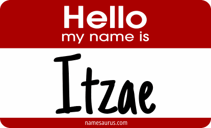 Hello my name is Itzae png download
