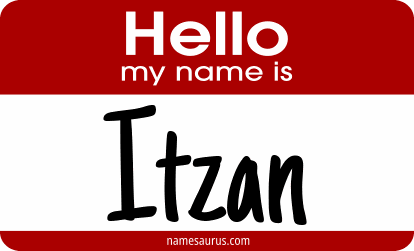 Hello my name is Itzan png download