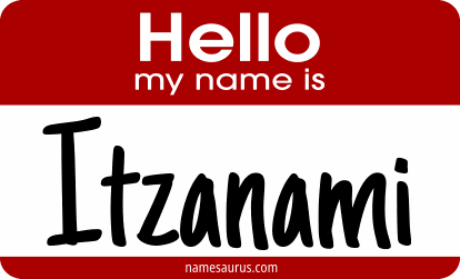 Hello my name is Itzanami png download