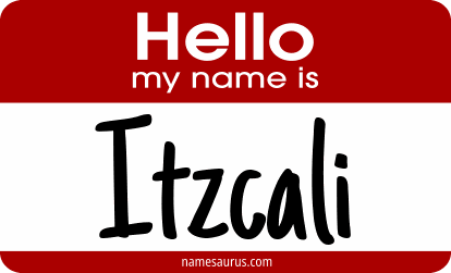 Hello my name is Itzcali png download