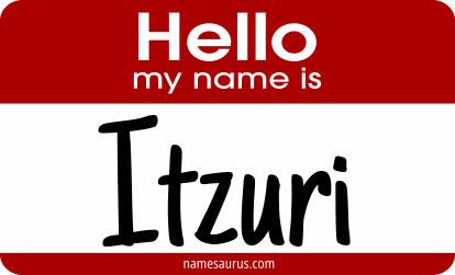 Hello my name is Itzuri png download