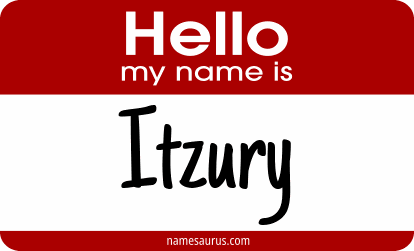 Hello my name is Itzury png download
