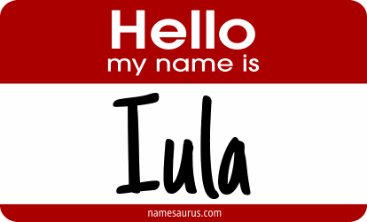 Hello my name is Iula png download