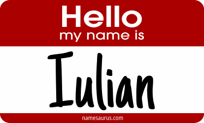 Hello my name is Iulian png download