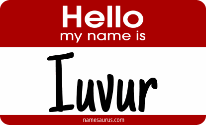 Hello my name is Iuvur png download