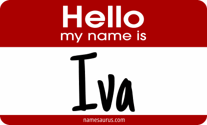 Hello my name is Iva png download
