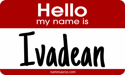 Hello my name is Ivadean png download