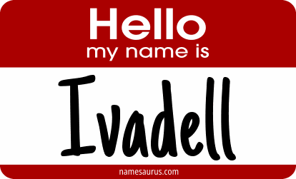 Hello my name is Ivadell png download