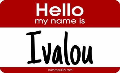 Hello my name is Ivalou png download