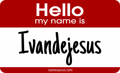 Hello my name is Ivandejesus png download