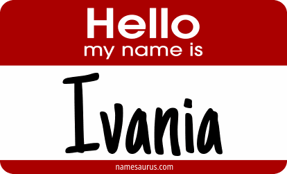 Hello my name is Ivania png download