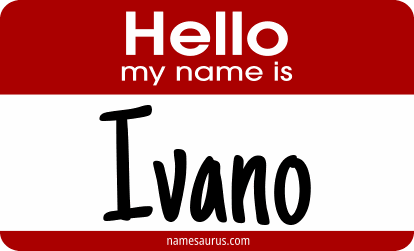 Hello my name is Ivano png download