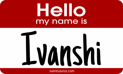 Hello my name is Ivanshi png download
