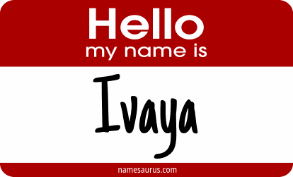Hello my name is Ivaya png download