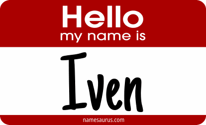 Hello my name is Iven png download