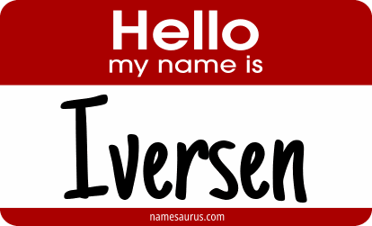 Hello my name is Iversen png download