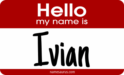 Hello my name is Ivian png download