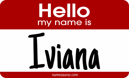 Hello my name is Iviana png download