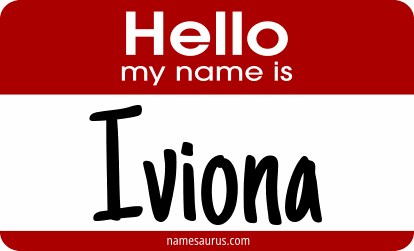 Hello my name is Iviona png download