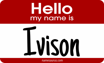 Hello my name is Ivison png download