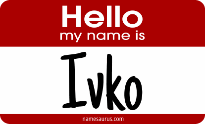 Hello my name is Ivko png download