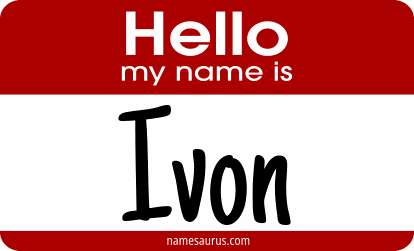 Hello my name is Ivon png download