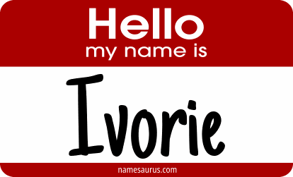 Hello my name is Ivorie png download