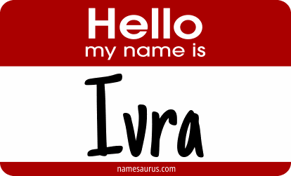 Hello my name is Ivra png download